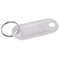 Dymo White small key tag, 9mm tape 55mm L