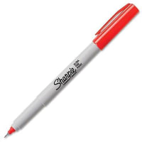 Dymo Sharpie Ultra Fine Point Permanent Marker, Red