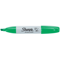 Dymo Sharpie Marker, Chisel Point, Green Ink