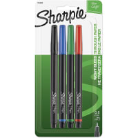 Dymo SHARPIE Permanent Marker, Fine Marker Point, Assorted Ink