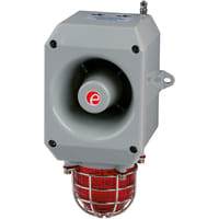 E2S D2xC1X10 115V ac Grey/Red - Combined Alarm Horn & Xenon Strobe