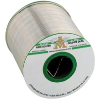 AIM Solder Glowcore 2.5% No Clean Flux Core Solder, SAC305, 0.02" (0.51mm) OD, 1lb. (453.6g)