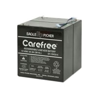 Eagle Picher Battery, Rechargeable, Rectangular, Lead Acid, 12VDC, 33Ah, Quick Disconnect: 0.25