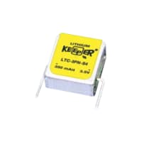 Eagle Picher Battery, Non-Rechargeable, Rectangular, Lithium Thionyl Chloride, 3.5 VDC, 350mAh