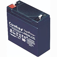 Eagle Picher Battery, Rechargeable, Rectangular, Lead Acid, 4VDC, 9.5Ah, Quick Disconnect: 0.187