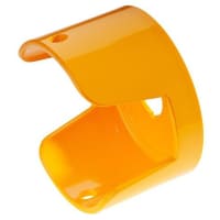 EAO Accessory, E-Stop Shroud, Round, 83mm, Raised, IP65, Plastic, Yellow, 04 Series