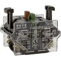 EAO Switching Element, Slow-Make, 1NC+1NO, Silver Contacts, 500VAC, 10A, Screw Terminal