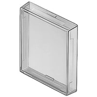 EAO Accessory, Lens, Square, 24.4 x 24.4mm, Flat, Plastic, Illuminative, Transparent, Red