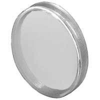 EAO Lens, Round, 23.7mm, Flat, Flush, Plastic, Illuminative, Transparent, Clear