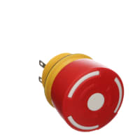 EAO E-Stop, 32mm, 1NC+1NO, MAINT, Twist-Unlock, Non-Illuminative, 5A, 250VAC, Plug