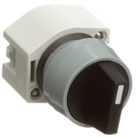 EAO Selector Switch Actuator, 29mm, 3 Pos., Short Handle, MAINT-Rest-MAINT, Plastic Bezel