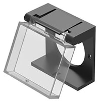 EAO Accessory, Protective Cover, Hinged, Square, 24 x 23.5mm, Flush, Plastic, Clear