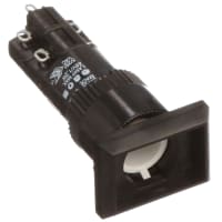 EAO Pushbutton Actuator, 2NC+2NO, MAINT, Rect, 18x24mm, Illuminative, Gold, 5A, 250VAC, Sldr