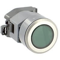 EAO Panel Mount Indicator Actuator 30mm LED Illuminated Green 600V 04 Series