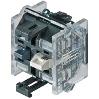 EAO Switching Element, Fail-Safe, Slow-Make, 1NC+1FS, Silver, 500VAC, 10A, Screw Terminal