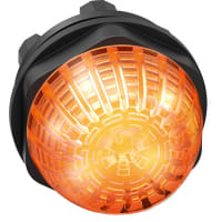 EAO LED Indicator Panel Mount W/Fixing Nut Orange 22.5mm 14VAC/32VDC IP69K PIT