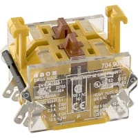 EAO Switching Element, Snap-Action, 2NC, Gold/Silver Contacts, 500VAC, 6A, Plug Terminal