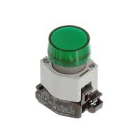 EAO Indicator 29mm Green Translucent Cap No LED Included Round IP65 Screw