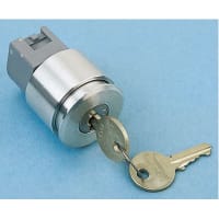 EAO Keylock Switch Actuator, Flush, 35mm, 2 Position, Rest(a)-MAINT, IP65, Aluminum Bezel