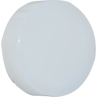 EAO Accessory, Lens, Flat, Plastic, Round, 15.8mm, Illuminative, Translucent, White