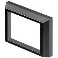 EAO Accessory, Front Bezel, Raised, Plastic, Rectangle, 24x36mm, Black