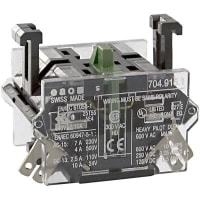 EAO Switching Element, Slow-Make, 1NO, Silver Contacts, 500VAC, 10A, Plug Terminal