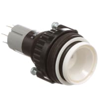 EAO Pushbutton Actuator, Raised, Round, 1NC+1NO, MOM, LED Illuminative, 0.1A, 42VAC/DC, QC