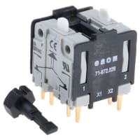 EAO Switching Element, Includes Locking Pin, Snap-Action, 2NC+2NO, Gold, 250VAC, 30A