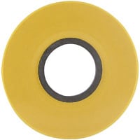 EAO Accessory, E-Stop Cover Plate, Raised, 43mm Diam. x1.7mm Thick, Plastic, Yellow, Blank