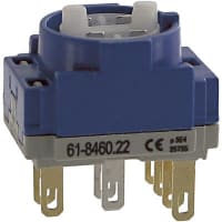 EAO Accessory, Switching Element, 3NC, Snap-Action, Lamp Term, Gold, 5A, 250VAC/DC, Solder