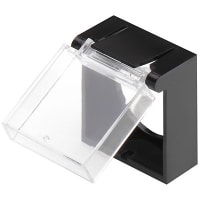 EAO Accessory, Square Protective Cover, Square, 20 x 35mm, Hinged, IP40, Clear