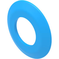 EAO Accessory, Front Bezel, Round, 0.87mm, Blue Plastic, RAL