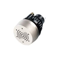 EAO Buzzer, Flush, Round, 22.5mm, Brass, Nickel-Plated, 24VDC, IP65, Solder