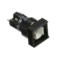 EAO Pushbutton Actuator, Raised, 18x18mm, 1NC+1NO, MOMENTARY, Illuminative, 5A, 250V, Solder