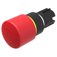 EAO E-Stop Actuator, 34mm, Push Trigger Action, Foolproof, Twist-to-Release, MAINT, Red