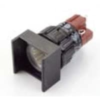 EAO Pushbutton Actuator, Square, 18x18mm, 1NC+1NO, MOM., Illuminative, 5A, 250V, Solder