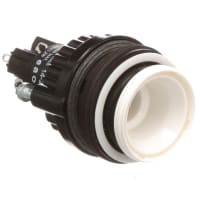 EAO Pushbutton Actuator, Raised, Round, 1NC+1NO, MAINT, LED Illuminative, 5A, 250VAC, Solder