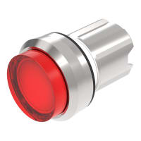 EAO Pushbutton Actuator, Metal, 29.45mm, MOM., Illuminative, Transparent Red Lens