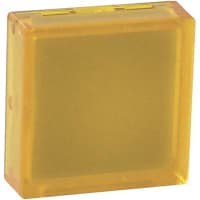 EAO Accessory, Lens, Flat, Plastic, Raised, Square, 15.3x15.3mm, Transp, Ylw Matte