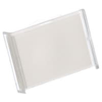 EAO Accessory, Lens, Flat, Plastic, Flush, Rectangle, 18x24mm, Transp., Clear Matte