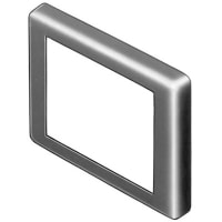 EAO Accessory, Front Bezel, Flushed, Plastic, Rectangle, 24x36mm, Black