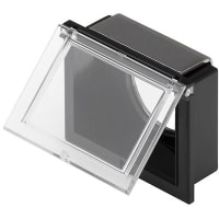 EAO Accessory, Protective Cover, Hinged, Flush, IP65, Transparent Lid, Rectangle, 21x27mm