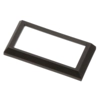 EAO Accessory, Front Bezel, Raised, Plastic, Black, Rectangle, 24x48mm