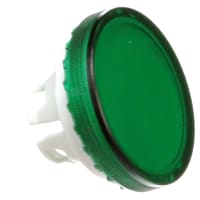 EAO Accessory, Lens, Flat, Plastic, Flush, Round, 19.7mm, Transparent, Green Matte