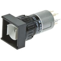 EAO Pushbutton Actuator, Raised, 18mm, 2NO, MAINT., Illuminative, 0.1A, 42VAC/DC, Universal