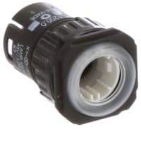 EAO Pushbutton Actuator, Square, Flush, MAINTAINED, LED Illuminative, Plastic, Black