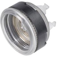 EAO Pushbutton Actuator, HALO/PCB, 25mm, MOM, Flush, Illuminative Lens, Transparent