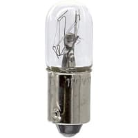 EAO Lamp, Incandescent, Filament, BA9S, 22mA, 110VAC/DC