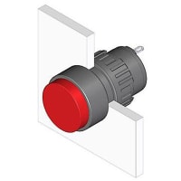 EAO Indicator Actuator Round 18mm Raised IP40 Solder Terminal