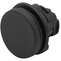 EAO Accessory, Blind Plug, Round, 28mm, Flush, Fills 22.5mm Opening, IP65, Plastic, Black